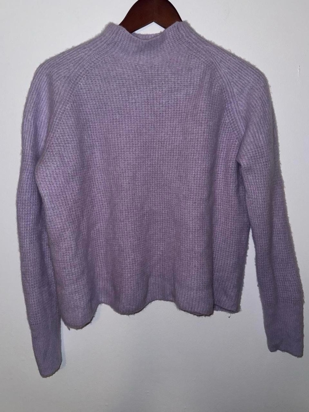 Vineyard Vines Lilac Mock Neck Sweater